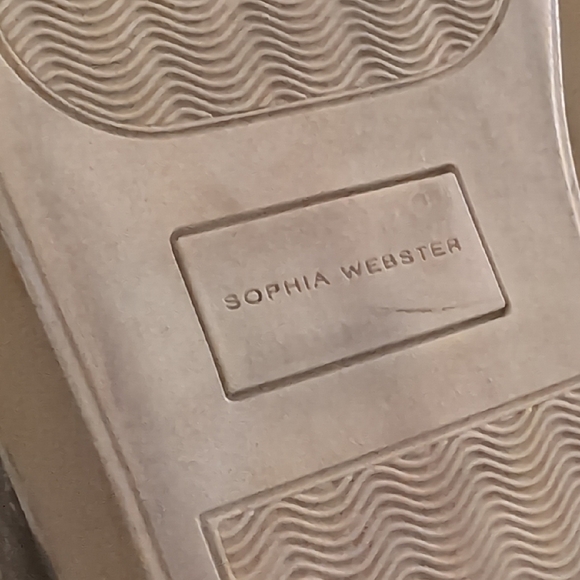 Sophia Webster Leather White Flowers Slip-on Sneakers - Picture 7 of 11